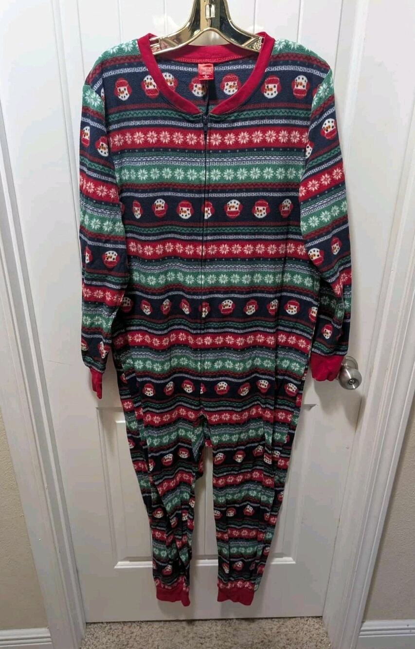 Jammies For Your Families Christmas Pajamas Women’s M Snowman Snowflakes Holiday
